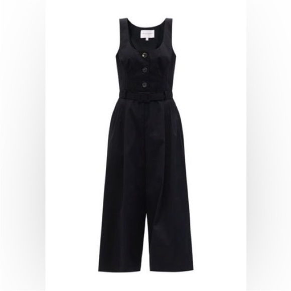 Carolina Herrera Scoopneck Wide Leg Sleeveless Jumpsuit - Picture 3 of 8